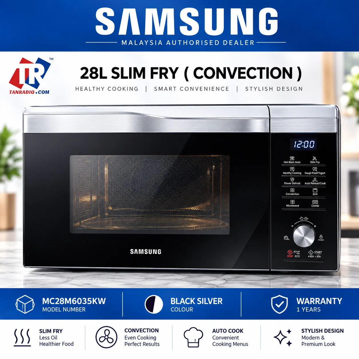 Samsung 28L Slim Fry Ceramic Enamel Convection Microwave Oven Diagnostics and Repair in India