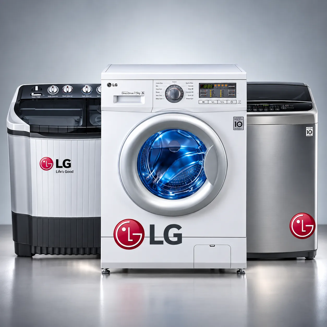 LG Washing Machine Models - Front Load, Top Load, and Semi-Automatic repair and service in India
